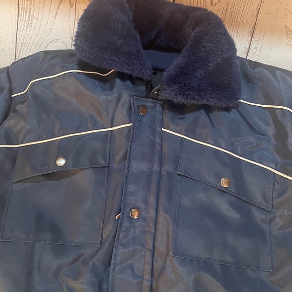 Vintage Guys Actionwear Snowmobile Outdoor Winter Suit Size XL Blue White As is - Picture 13 of 16